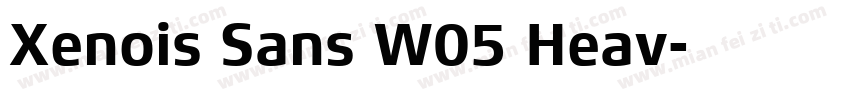 Xenois Sans W05 Heav字体转换